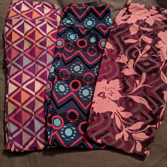 LuLaRoe Other - Bundle of 3 OS lularoe leggings